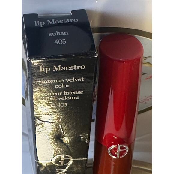 Giorgio Armani lip Maestro Intense Velvet 405  SULTAN  65 mL- NEW in BOX - Picture 2 of 3